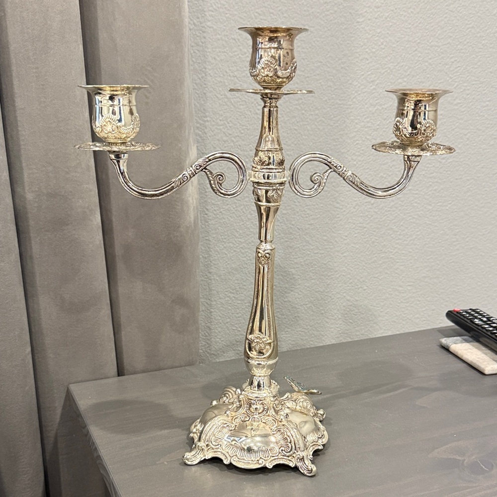 Elegant Silver Candelabra